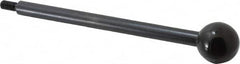 Gibraltar - 1/4-20 Stem, 1" Knob Diam, 3/8" Shaft Diam, Gear Lever Arm with Ball Knob - 1/2" Thread Length, 6" Handle Length, Carbon Steel Shaft, Plastic Knob - Americas Industrial Supply