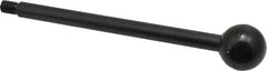 Gibraltar - 5/16-18 Stem, 1" Knob Diam, 3/8" Shaft Diam, Gear Lever Arm with Ball Knob - 1/2" Thread Length, 6" Handle Length, Carbon Steel Shaft, Plastic Knob - Americas Industrial Supply