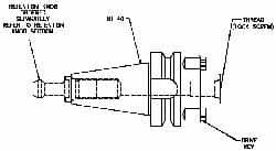 Collis Tool - CAT50 Taper Shank 1" Pilot Diam Shell Mill Holder - 4" Flange to Nose End Projection, 2-3/4" Nose Diam, 1/2-20 Lock Screw - Exact Industrial Supply