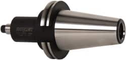 Parlec - CAT50 Taper Shank 3/4" Pilot Diam Shell Mill Holder - 3-1/2" Flange to Nose End Projection, 1-3/4" Nose Diam, 3/8-24 Lock Screw - Exact Industrial Supply