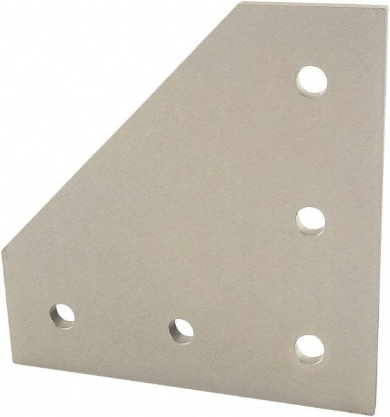 80/20 Inc. - 75mm Wide, Open Shelving Accessory/Component - Aluminum, Clear Anodized Finish, 75mm Long, Use with 25 Series & Bolt Kit 75-3404 - Americas Industrial Supply