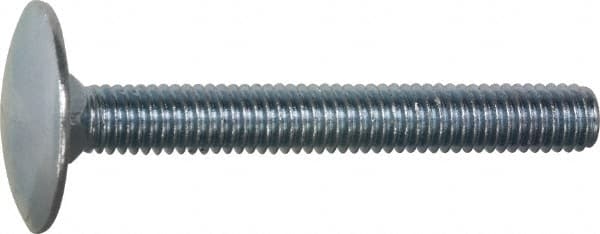 Value Collection - 3/8-16, 1-1/4" Length Under Head, Step Bolt - 1-1/4" Head Diam, 1006-1050 Steel, Zinc-Plated Finish - Americas Industrial Supply
