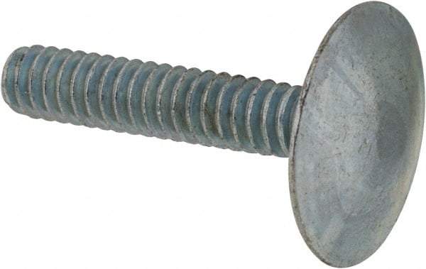 Value Collection - #10-24, 1" Length Under Head, Step Bolt - 21/32" Head Diam, 1006-1050 Steel, Zinc-Plated Finish - Americas Industrial Supply