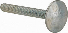 Value Collection - #10-24, 1-1/2" Length Under Head, Step Bolt - 21/32" Head Diam, 1006-1050 Steel, Zinc-Plated Finish - Americas Industrial Supply