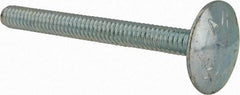 Value Collection - 1/4-20, 2-1/2" Length Under Head, Step Bolt - 27/32" Head Diam, 1006-1050 Steel, Zinc-Plated Finish - Americas Industrial Supply