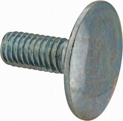 Value Collection - 3/8-16, 1" Length Under Head, Step Bolt - 1-1/4" Head Diam, 1006-1050 Steel, Zinc-Plated Finish - Americas Industrial Supply