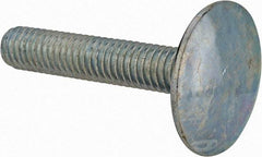 Value Collection - 3/8-16, 2" Length Under Head, Step Bolt - 1-1/4" Head Diam, 1006-1050 Steel, Zinc-Plated Finish - Americas Industrial Supply