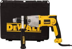 DeWALT - 120 Volt 1/2" Keyed Chuck Electric Hammer Drill - 0 to 56,000 BPM, 0 to 1,200 & 0 to 3,500 RPM, Reversible - Americas Industrial Supply