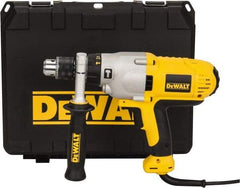 DeWALT - 120 Volt 1/2" Keyed Chuck Electric Hammer Drill - 0 to 56,000 BPM, 0 to 1,200 & 0 to 3,500 RPM, Reversible - Americas Industrial Supply