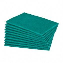 Norton - Very Fine Grade, Aluminum Oxide Hand Pad - Green, 6" Wide x 9" Long, Nonwoven - Americas Industrial Supply