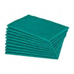 Norton - Very Fine Grade, Aluminum Oxide Hand Pad - Green, 6" Wide x 9" Long, Nonwoven - Americas Industrial Supply