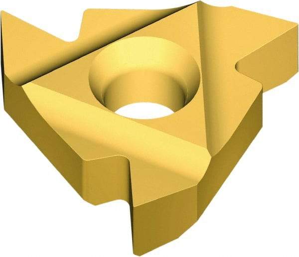 Vargus - 2ER External Right Hand 16 UNJ Laydown Threading Insert - Grade VKX, TiN Coated Carbide, 6.35mm Inscribed Circle - Americas Industrial Supply