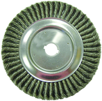 10" Diameter - 1-1/4" Arbor Hole - Knot Twist Steel Wire Straight Wheel - Americas Industrial Supply