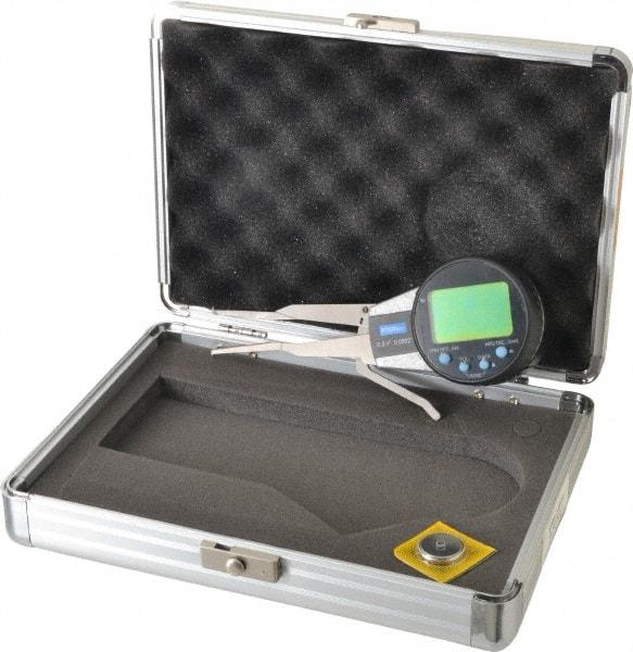 Fowler - 0.2 to 1 Inch, Inside Electronic Caliper Gage - 0.0005 Inch Resolution, 0.0008 Inch Accuracy, 2 Inch Leg Length - Americas Industrial Supply