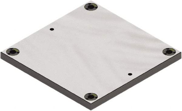 Jergens - 400mm Long x 400mm Wide Steel Fixture Plate - 25mm Plate Thickness - Americas Industrial Supply