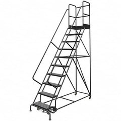 TRI-ARC - Rolling & Wall Mounted Ladders & Platforms Type: Rolling Warehouse Ladder Style: Rolling Platform Ladder - Americas Industrial Supply