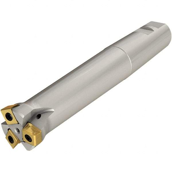 Iscar - 1-1/2" Cut Diam, 0.118" Max Depth of Cut, 1-1/4" Shank Diam, Indexable Plunge End Mill - Straight Shank, HTP LNHT 1006 Insert Style, HTP-LN10 Toolholder Style, Through Coolant, Series TangPlunge - Americas Industrial Supply