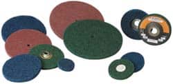 Standard Abrasives - 3" Disc Diam, Aluminum Oxide Quick Change Disc - Type R Attaching System, Nonwoven, Blue, Medium Grade, 8,000 RPM - Americas Industrial Supply