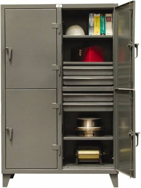Strong Hold - 4 Door, 2 Tier, Storage Cabinets & Lockers - Americas Industrial Supply