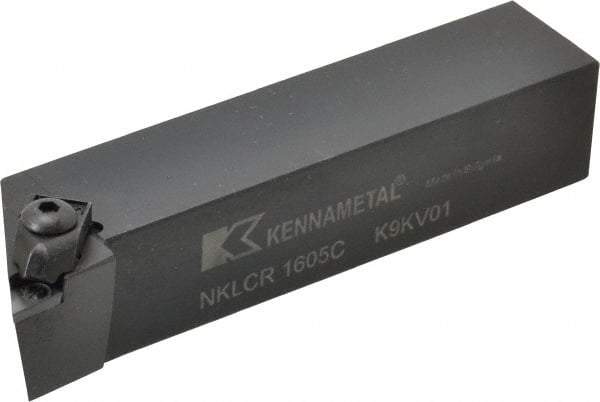 Kennametal - NP.., -5° Lead Angle NKLC External Right Hand Indexable Profiling Toolholder - 25.4mm Shank Height x 25.4mm Shank Width, 5" Long, Steel - Americas Industrial Supply