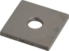 Mitutoyo - 0.1007" Square Steel Gage Block - Accuracy Grade 0, Includes Certificate of Inspection - Americas Industrial Supply