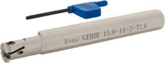 Iscar - GEHI, Internal, Right Hand, 0.102" Max Depth of Cut, 0.075 to 0.095" Groove Width, Indexable Grooving Tool Holder - GEMI.., GEPI.. Insert Compatibility, 5/8" Shank Width, 5" OAL, Through Coolant - Americas Industrial Supply