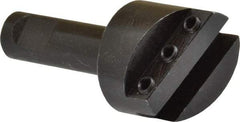 Interstate - 1-1/8" Head, 1/2" Shank Diam, 1 Bit Per Cutter, 1/4" Tool Bit, Fly Cutter - Straight Shank - Americas Industrial Supply