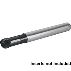 Kennametal - 3/8" Cut Diam, 1/2" Shank Diam, 3.543" OAL, Indexable Ball Nose End Mill - Americas Industrial Supply