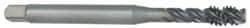 OSG - 1-1/8 - 7 UNC 4 Flute 2B Modified Bottoming Spiral Flute Tap - Vanadium High Speed Steel, Oxide Finish, 180mm OAL, Right Hand Flute, Right Hand Thread - Americas Industrial Supply