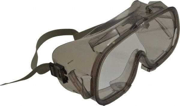 Jackson Safety - Size Universal, Clear Polycarbonate Anti-Fog & Scratch Resistant Lens, Safety Goggles - Indirect Vent, Clear Polycarbonate Frame, Over the Glass Style - Americas Industrial Supply