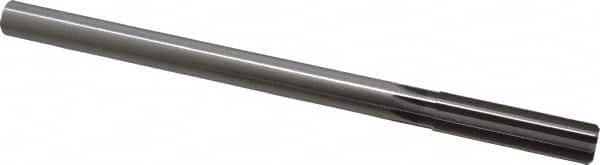 Made in USA - 39/64" High Speed Steel 8 Flute Chucking Reamer - Straight Flute, 0.5615" Straight Shank, 2-1/4" Flute Length, 9" OAL - Americas Industrial Supply