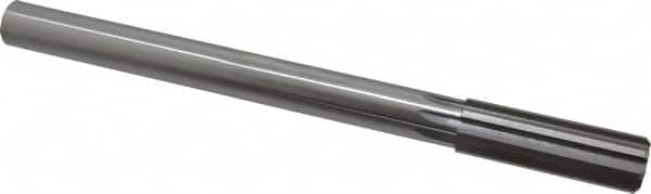 Made in USA - 55/64" High Speed Steel 8 Flute Chucking Reamer - Americas Industrial Supply