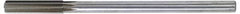 Made in USA - 0.513" High Speed Steel 6 Flute Chucking Reamer - Straight Flute, 0.4355" Straight Shank, 2" Flute Length, 8" OAL - Americas Industrial Supply