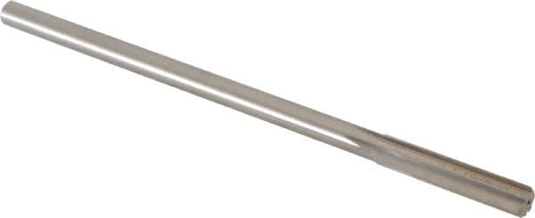 Made in USA - 0.3475" High Speed Steel 6 Flute Chucking Reamer - Straight Flute, 0.2792" Straight Shank, 1-1/2" Flute Length, 6" OAL - Americas Industrial Supply