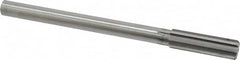 Made in USA - 0.753" High Speed Steel 8 Flute Chucking Reamer - Straight Flute, 5/8" Straight Shank, 2-1/2" Flute Length, 9-1/2" OAL - Americas Industrial Supply