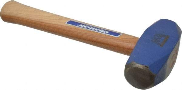 Vaughan Bushnell - 3 Lb Head, 10-1/4" Long Drilling Hammer - 1-9/16" Face Diam, Wood Handle - Americas Industrial Supply