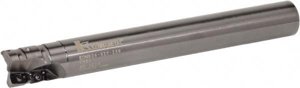 Kennametal - 32mm Cut Diam, 36mm Max Depth of Cut, 32mm Shank Diam, 180mm OAL, Indexable Square Shoulder Helical End Mill - GOMT 1604.., JOMT 1604.. Inserts, Cylindrical Shank, 0° Lead Angle, Series KDMR - Americas Industrial Supply