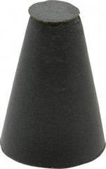 Cratex - 5/8" Max Diam x 1" Long, Taper, Rubberized Point - Very Fine Grade, Silicon Carbide, 1/4" Arbor Hole, Unmounted - Americas Industrial Supply