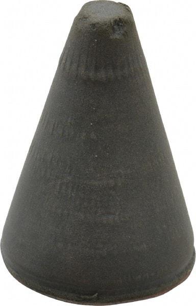 Cratex - 7/8" Max Diam x 1-1/4" Long, Taper, Rubberized Point - Very Fine Grade, Silicon Carbide, 1/4" Arbor Hole, Unmounted - Americas Industrial Supply