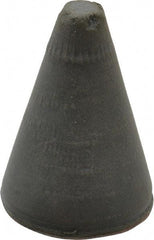 Cratex - 7/8" Max Diam x 1-1/4" Long, Taper, Rubberized Point - Very Fine Grade, Silicon Carbide, 1/4" Arbor Hole, Unmounted - Americas Industrial Supply