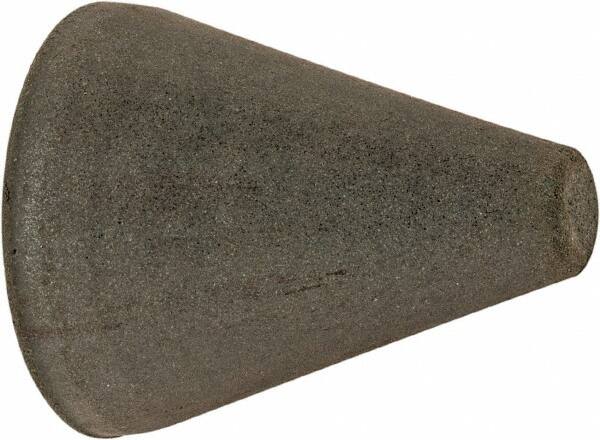 Cratex - 1" Max Diam x 1-1/4" Long, Taper, Rubberized Point - Very Fine Grade, Silicon Carbide, 1/4" Arbor Hole, Unmounted - Americas Industrial Supply