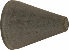 Cratex - 1" Max Diam x 1-1/4" Long, Taper, Rubberized Point - Very Fine Grade, Silicon Carbide, 1/4" Arbor Hole, Unmounted - Americas Industrial Supply