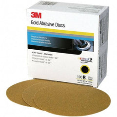 3M - 6" Diam, 120 Grit, Aluminum Oxide Hook & Loop Disc - Fine Grade, Coated, C Weight Paper Backing, Series 236U - Americas Industrial Supply