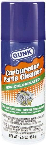 Gunk - Nonchlorinated Carburetor & Parts Cleaner - 15 oz Aerosol Can - Americas Industrial Supply