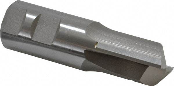 Hertel - 1-1/4" Diam, 1-5/8" LOC, 2 Flute High Speed Steel Keyway End Mill - Straight Flute, Uncoated, 1-1/4" Shank Diam, 4-1/8" OAL, 0° Helix, Centercutting - Americas Industrial Supply