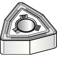 Kennametal - WNMG432 RP Grade KCK20B Carbide Turning Insert - TiOCN Finish, 80° Trigon, 1/2" Inscr Circle, 3/16" Thick, 1/32" Corner Radius - Americas Industrial Supply