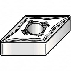 Kennametal - DNMG432 FF Grade KCP10B Carbide Turning Insert - TiOCN Finish, 55° Diamond, 1/2" Inscr Circle, 3/16" Thick, 1/32" Corner Radius - Americas Industrial Supply