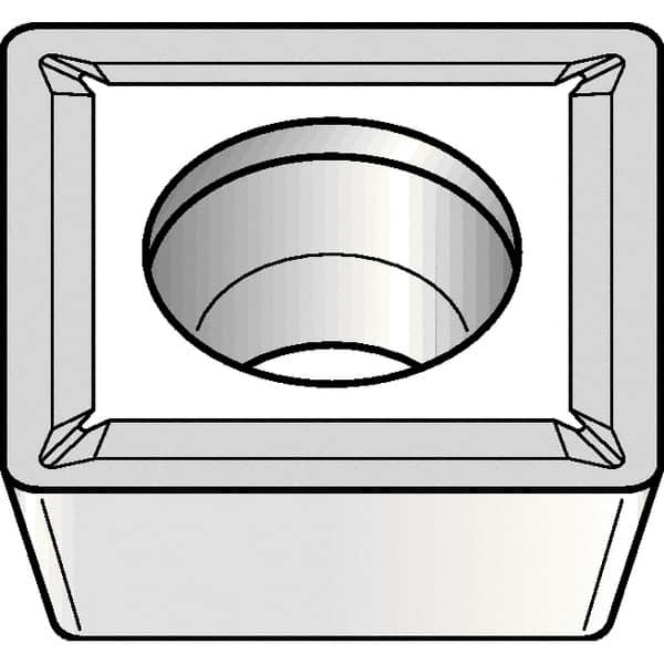 Kennametal - SPMT32.51 LF Grade KCP25 Carbide Turning Insert - TiCN/Al2O3 Finish, 90° Square, 3/8" Inscr Circle, 5/32" Thick, 1/64" Corner Radius - Americas Industrial Supply