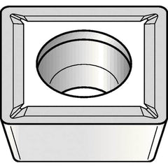 Kennametal - SPMT32.52 LF Grade KCP25B Carbide Turning Insert - TiCN/Al2O3/TiOCN Finish, 90° Square, 3/8" Inscr Circle, 5/32" Thick, 1/32" Corner Radius - Americas Industrial Supply