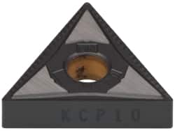 Kennametal - TNMG431 MN Grade KCP10 Carbide Turning Insert - TiCN/Al2O3 Finish, 60° Triangle, 1/2" Inscr Circle, 3/16" Thick, 1/64" Corner Radius - Americas Industrial Supply